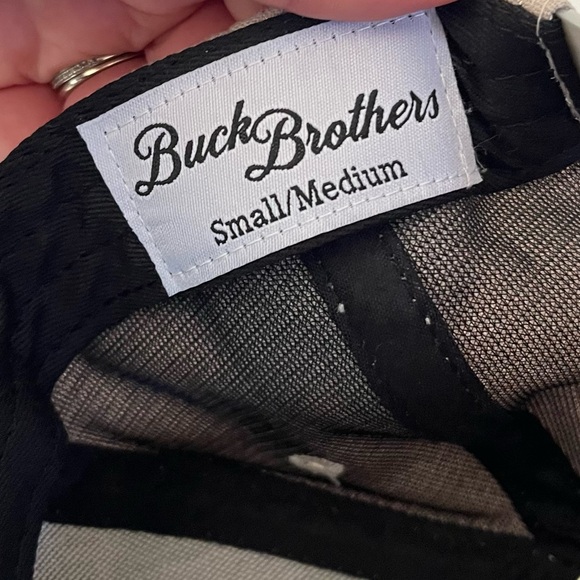 BUCK BROTHERS FLAT BRIM HAT- BOTTOMS UP Tan Rope Hat Size Small/Medium - Picture 4 of 7